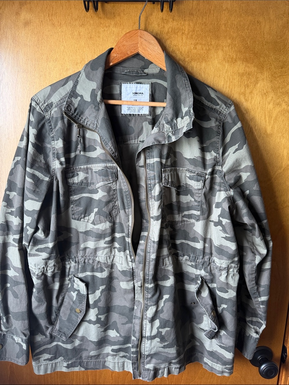 Sonoma women’s  Camo utility jacket